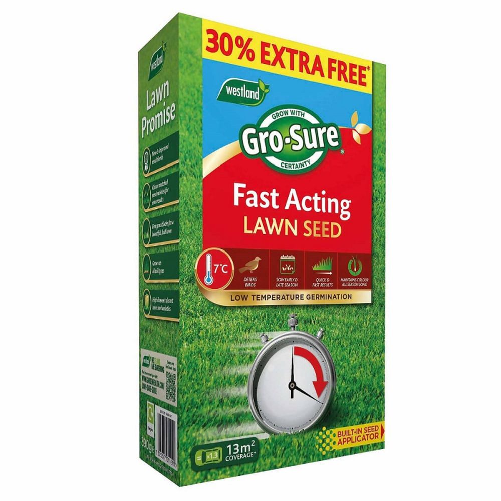 Gro-Sure Fast Acting Lawn Seed 10m2